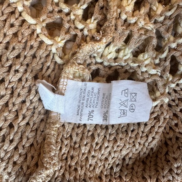 Vintage Open-Knit Cotton Sweater - Picture 3 of 3